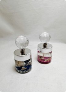 40 cc Kumlu Deniz Kabuklu Jel Mum (Kristal tepeli 40 cc Kavanoz)