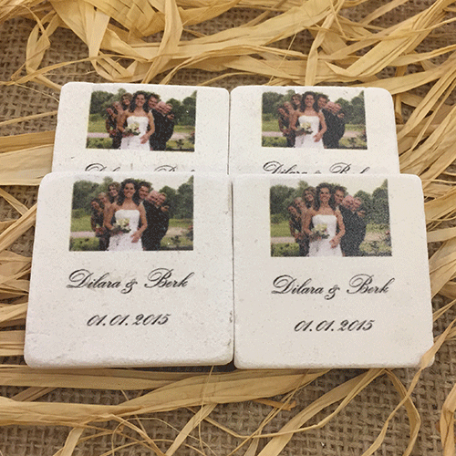 Doğal Taş Baskı Magnet Söz,Nişan,Kına,Nikah Kınahediyelik