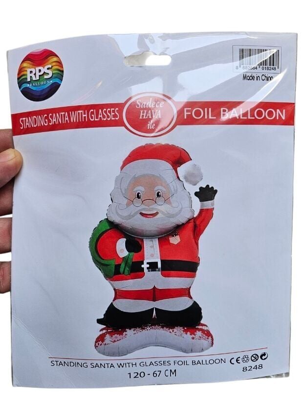 67X120 Cm Noel Baba Folyo Balon