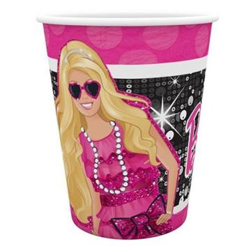 8 Li Barbie / Barbi Klasik Bardak
