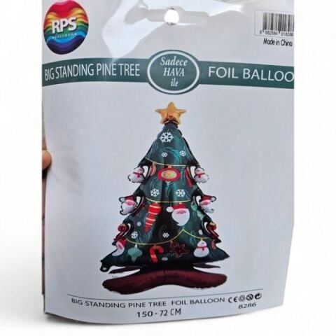 72X150 Cm Çam Ağacı Folyo Balon