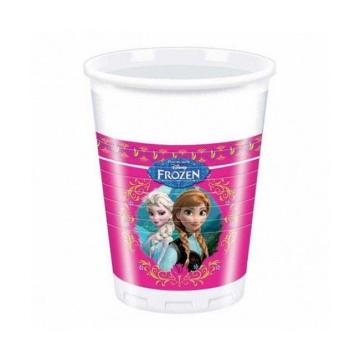8 Li Frozen (Karlar Kraliçesi) Pembeli Karton Bardak
