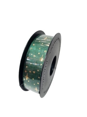 2 Cm (20 Mt.) Yıldızlı Saten Kurdele