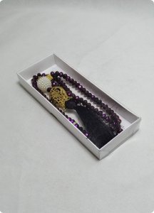 10 Lu (16x6x2 Cm) Dikdörtgen Karton Tesbih Makrome Kutuları