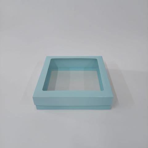 20x20x5 cm Asetat Pencereli Bebek Hediyelik Karton Kutu