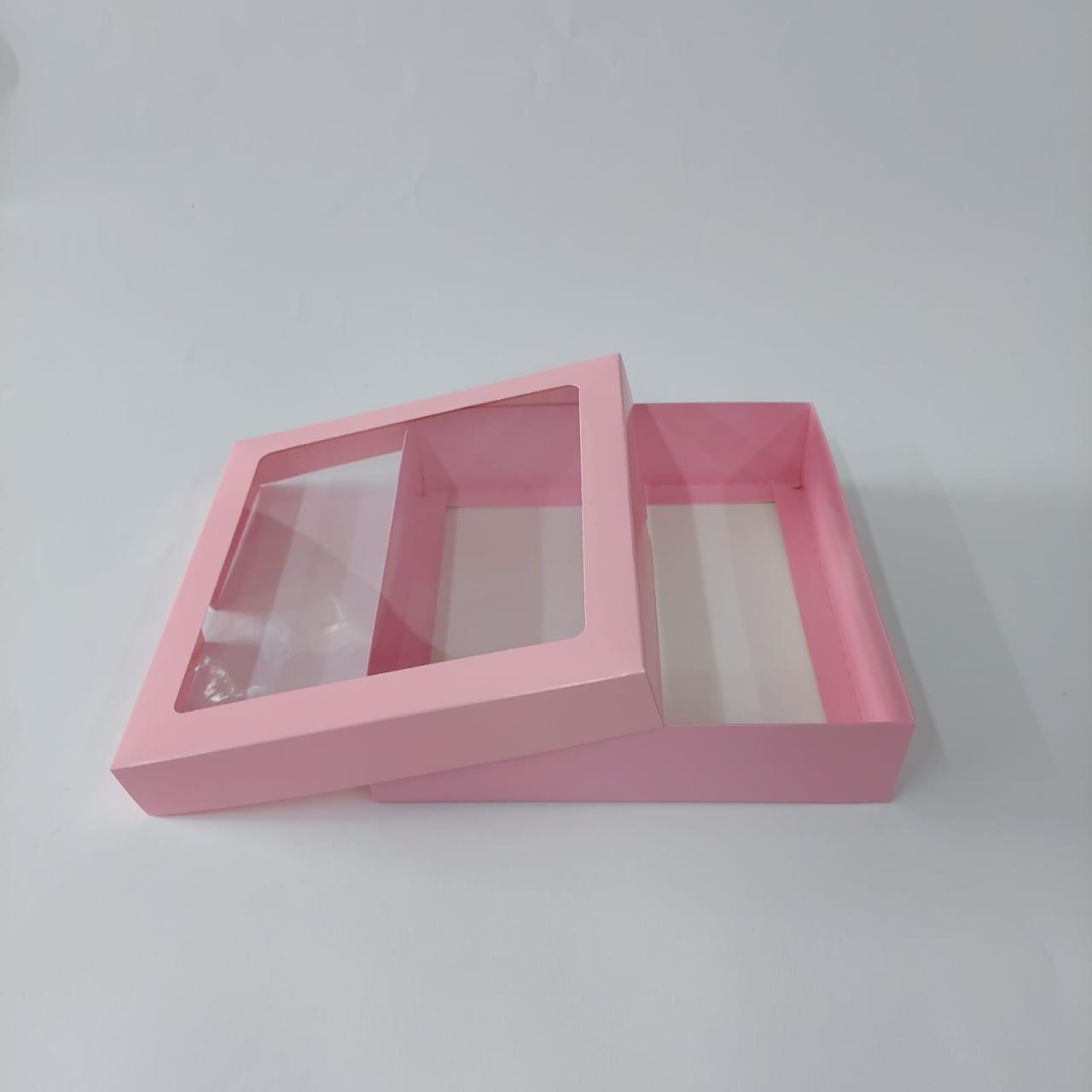 20x20x5 cm Asetat Pencereli Bebek Hediyelik Karton Kutu