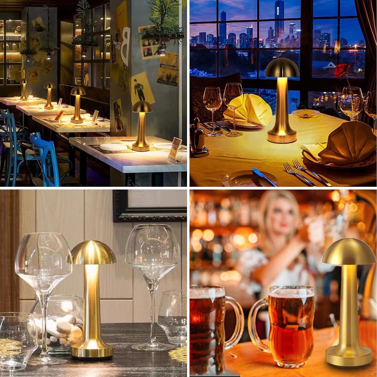 Dekoratif Led Mantar Masa Lambası