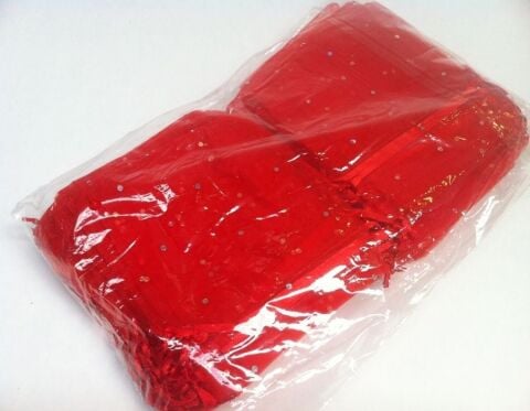 100 lü Büzgülü Tül Kese 9x12 cm