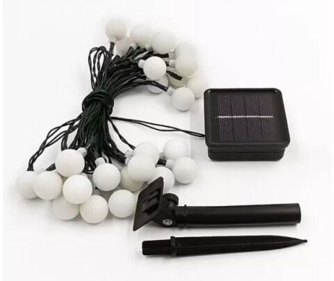 Solar 5 mt 28 Led Top RGB Siyah Kablolu