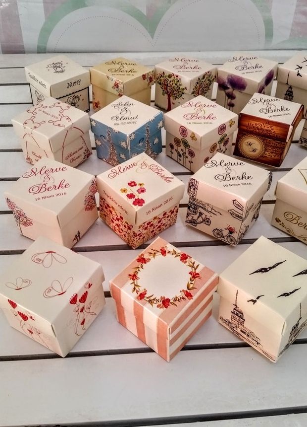 Baskılı Baskısız Küp Karton Kutu 5x5x5 cm 24 Adet / Paket - Baskı Bedeli (0-50 adetler)