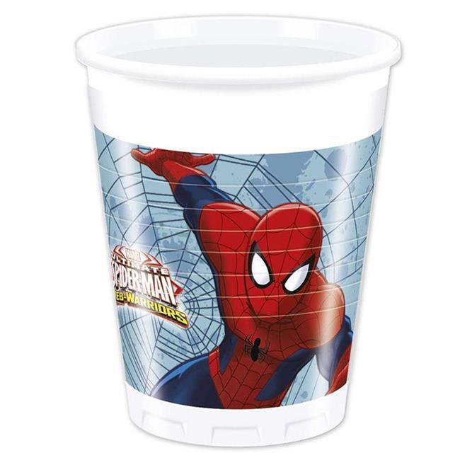 8 Li Spider Man / Örümcek Adam Bardak