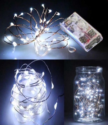LED IŞIK PİLLİ 3 MT 3 FONKSİYONLU BEYAZ
