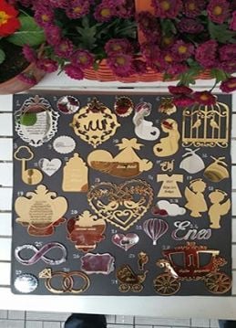 Lazer Kesim Akrilik Pleksi Ayna Süsleme Obje