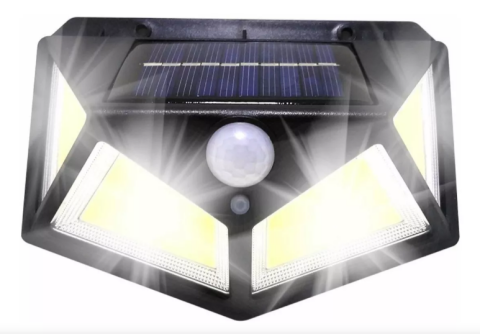 Solar Hareket Sensörlü Duvar Lambası 100 Led MZ-303