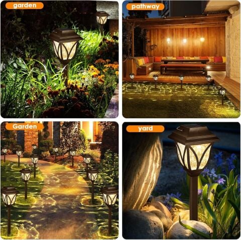 6'lı Solar Bahçe Aydınlatması Gün Işığı MZ-304