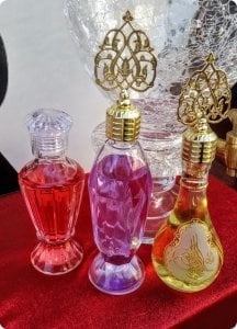 60 Adet Metal Tepelikli Cam Vazo Kolonya Şişe