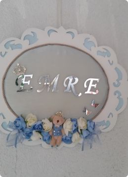 İsme Özel Ahşap Kapı süsü (Bebek,Söz,Nişan)