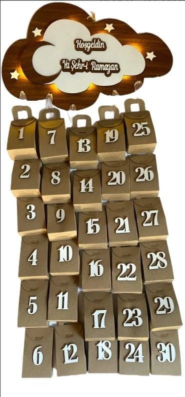 30 Günlük Ramazan Işıklı Hediye Takvimi
