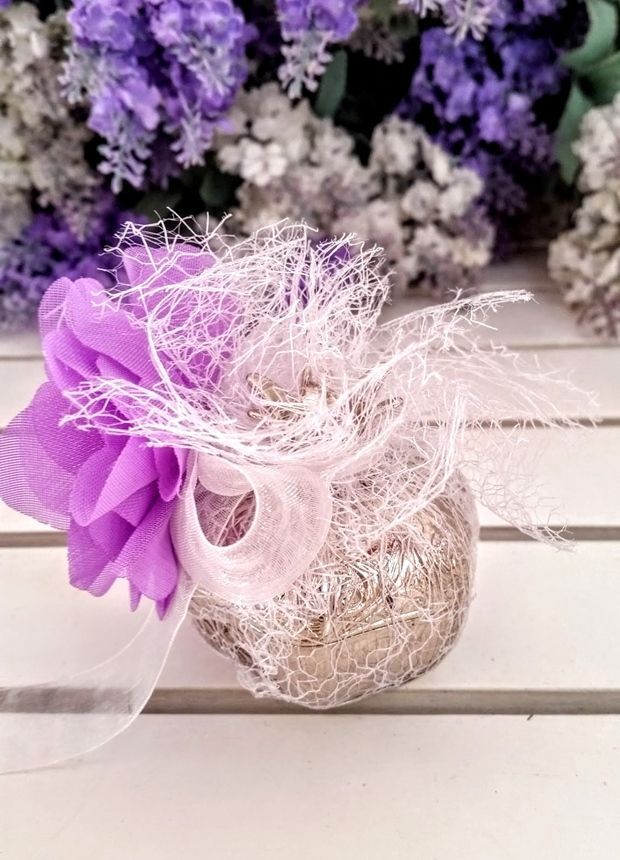 Süslü Bereket Narı (metal nar) Şeker Obje 50 Adet / Paket