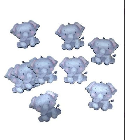 Uv Baskılı Fil Ahşap Süs(4*4cm)