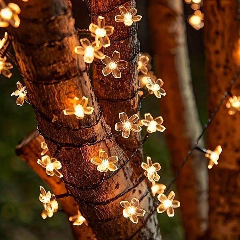 Solar 5mt 50 Led Papatya Gün Işığı 8 Fonksiyonlu