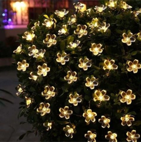 Solar 5mt 50 Led Papatya Gün Işığı 8 Fonksiyonlu