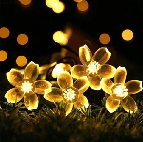 Solar 5mt 50 Led Papatya Gün Işığı 8 Fonksiyonlu