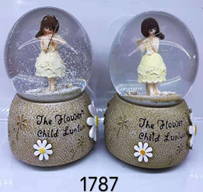 Işıklı Müzikli Püskürtmeli Kar Küresi Büyük Boy