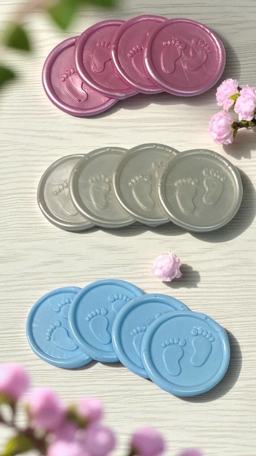 Ayak izi şeklinde  Mum Mühür(1 adet)