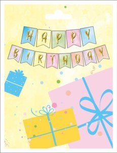 FLAMA HAPPY BIRTHDAY MAKARON RENGARENK