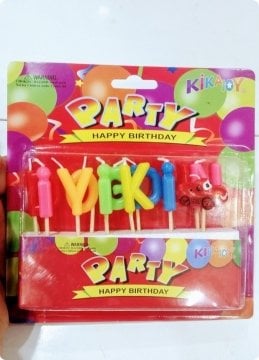İyi ki Doğdun Doğum Günü Şimşek McQuuen Pasta Mumları