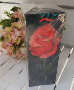 Bileklik Siyah zeminde ,Kırmızı 10x25 Toptan Karton Çanta İpli Paket :