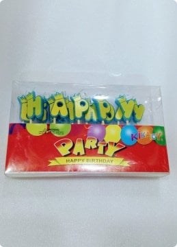 Taçlı Happy Birth Day Doğum Günü Pasta Mumları