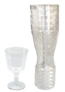 6 LI KADEH AKRİLİK KISA AYAKLI 150 ML ŞEFFAF