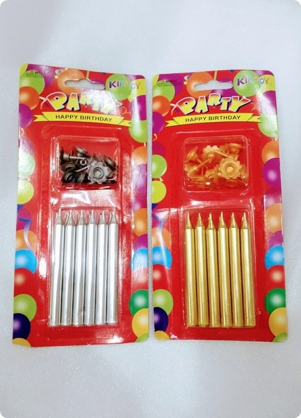 12 li Kısa Mum; Doğum Günü Pasta Mumları