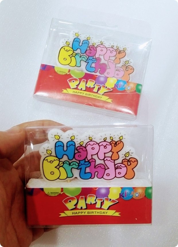 Tekli Happy Birth Day Doğum Günü Pasta Mumları