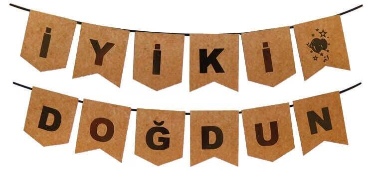FLAMA İYİKİ DOĞDUN NATUREL KRAFT PK:1