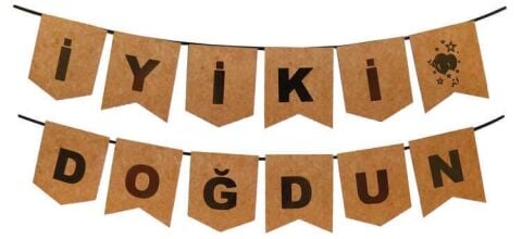 FLAMA İYİKİ DOĞDUN NATUREL KRAFT PK:1
