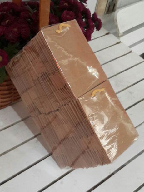 50 Li 8x11 Cm Kraft Mini Karton Çanta/Poşet
