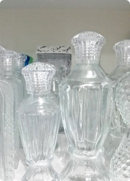 Vazo Cam kolonya şişesi (Büyük Boy)