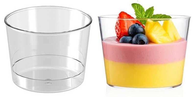 10 LU 250 CC YUVARLAK ŞEFFAF MİKA KASE (MAGNOLİA)