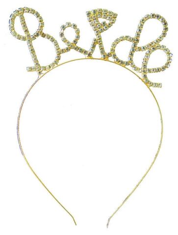 TAÇ METAL TAŞLI BRIDE PIRLANTALI ALTIN PK:1 KL:250