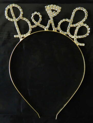 TAÇ METAL TAŞLI BRIDE PIRLANTALI ALTIN PK:1 KL:250