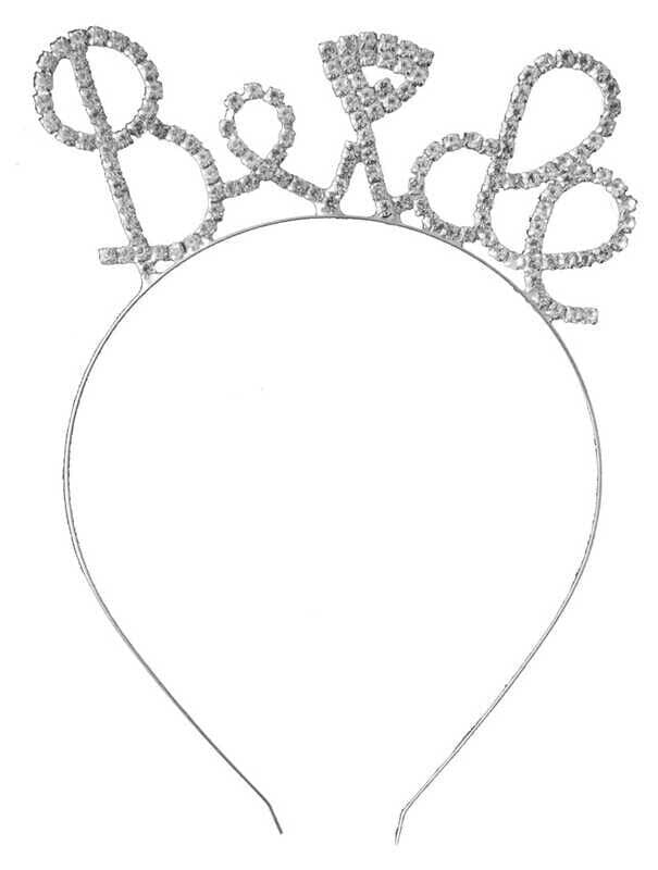 TAÇ METAL TAŞLI BRIDE PIRLANTALI GÜMÜŞ PK:1 KL:250