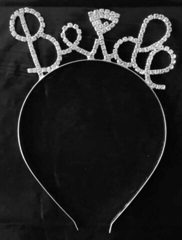 TAÇ METAL TAŞLI BRIDE PIRLANTALI GÜMÜŞ PK:1 KL:250