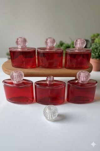 144 ADET (50cc) Cam Yassı şişe (Koli ile)