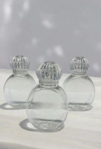 Pvc Oval 50 cc Kristal kapaklı Şişe