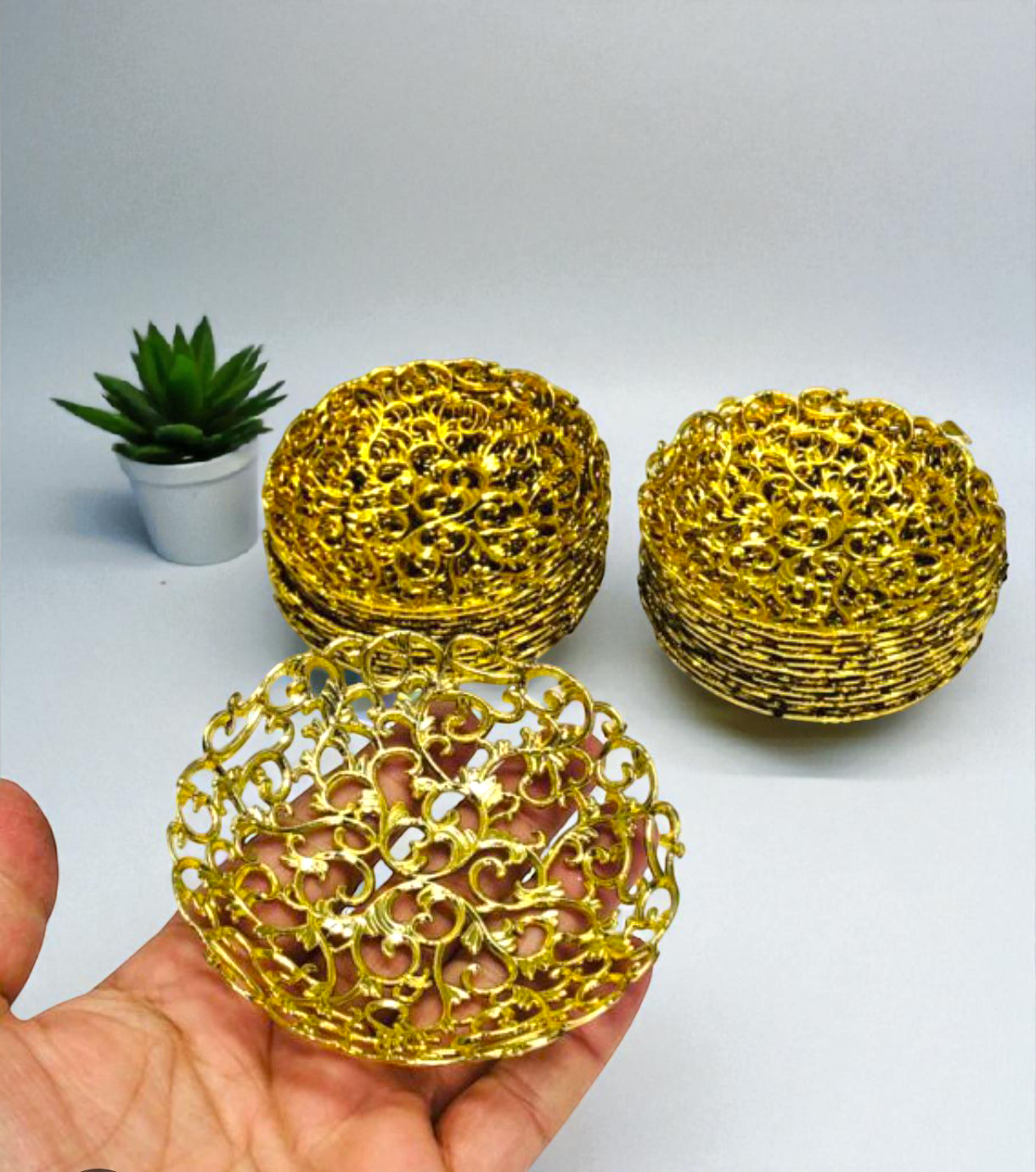 12 adet PVC çerez kasesi & Tabak