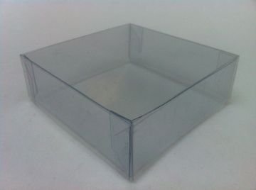 Katlanmamış Full Asetat kutu 9x9x3 cm Asetat Kutu 50\'li