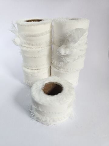 25mm 5mt ipek kurdele & püskül kenarlı ipek kurdele